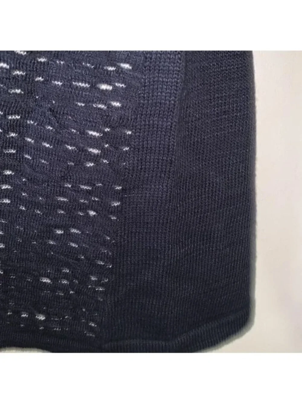 Christopher & Banks Womens Zip-Up Cardigan Sweater Size M Navy - Picture 5 of 10